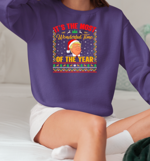 Trump it's the most wonderful time of the year Christmas T-Shirt Unisex Sweatshirt