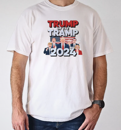 Trump or the Tramp 2024 Vote For Trump T-Shirt Classic Men's T-shirt