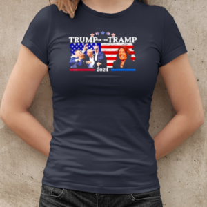 Trump or the Tramp 2024 vote president Trump Vance 2024 US flag T-Shirt Classic Women's T-shirt