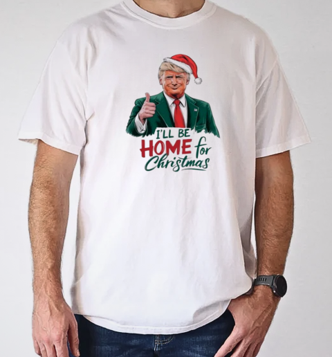 Trump thumbs up I'll be home for Christmas T-Shirt Classic Men's T-shirt