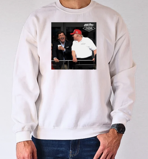 Tucker and Trump Party Photo T-Shirt Unisex Sweatshirt