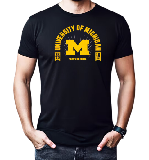 University of Michigan Wolverines estd 1817 T-Shirt Classic Men's T-shirt