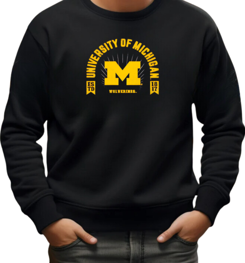 University of Michigan Wolverines estd 1817 T-Shirt Unisex Sweatshirt