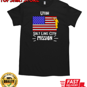 Utah Salt Lake City Mormon Lds Mission Missionary US Flag T-Shirt Classic Men's T-shirt