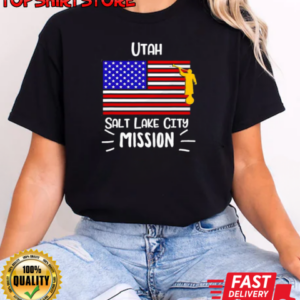 Utah Salt Lake City Mormon Lds Mission Missionary US Flag T-Shirt Classic Women's T-shirt