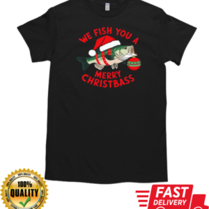 We Fish You a Merry Christbass T-Shirt Classic Men's T-shirt