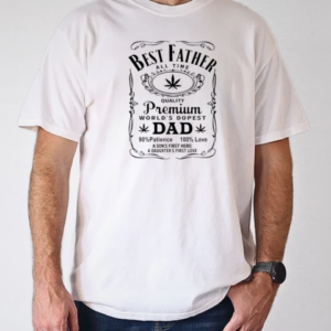 Weed best father all time world's dopest dad T-Shirt Classic Men's T-shirt