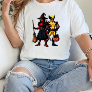 Witch Deadpool and Wolverine Halloween T-Shirt Classic Women's T-shirt