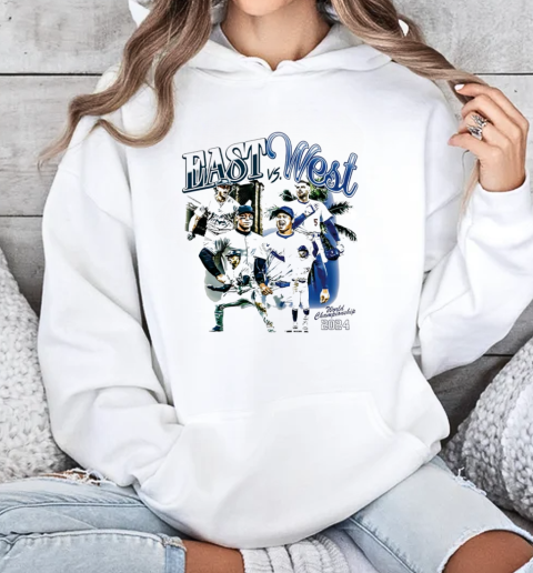 Yankees East vs Dodgers West heavyweight showdown 2024 World Championship T-Shirt Unisex Hoodie