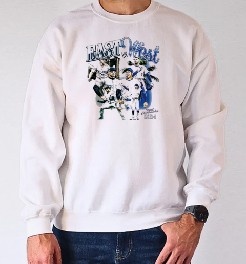 Yankees East vs Dodgers West heavyweight showdown 2024 World Championship T-Shirt Unisex Sweatshirt