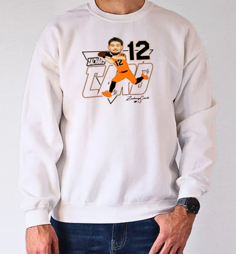 Zachary Card 12 Oregon State Beavers Caricature Signature T-Shirt Unisex Sweatshirt